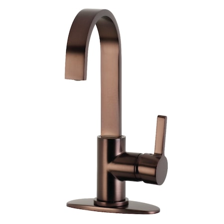 Kingston Brass LS8615CTL Continental One-Handle 1-Hole Deck Mounted Bar Faucet, Bronze LS8615CTL
